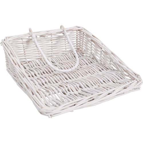 LVD Willow Napkin Holder Tabletop Decor 21cm - White Wicker