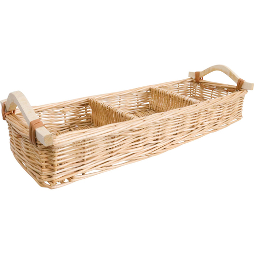 LVD Wicker Willow Tray Storage Basket 50x17cm - Natural