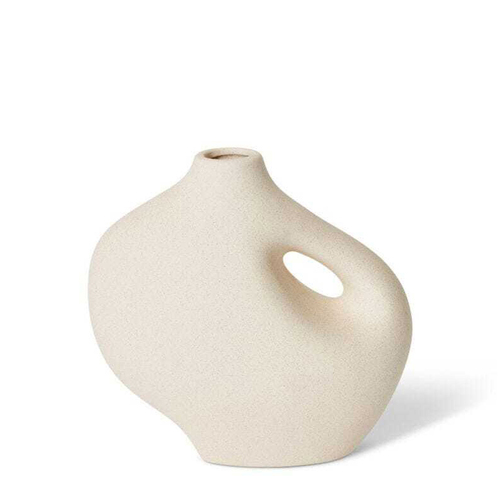 E Style Athena 18cm Ceramic Flower/Plant Vase Decor - Cream