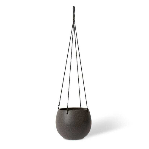 E Style Meyer 23cm Ceramic Hanging Bowl Decor Round - Black