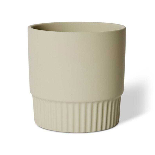E Style Logan 19cm Ceramic Plant Pot Decor Round - Soft Green