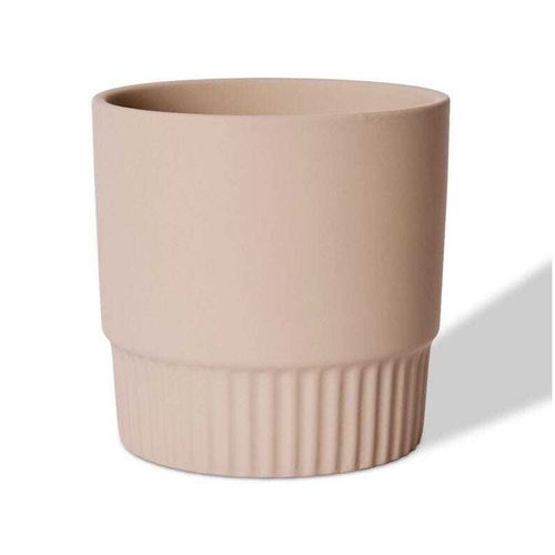 E Style Logan 19cm Ceramic Plant Pot Decor Round - Soft Pink