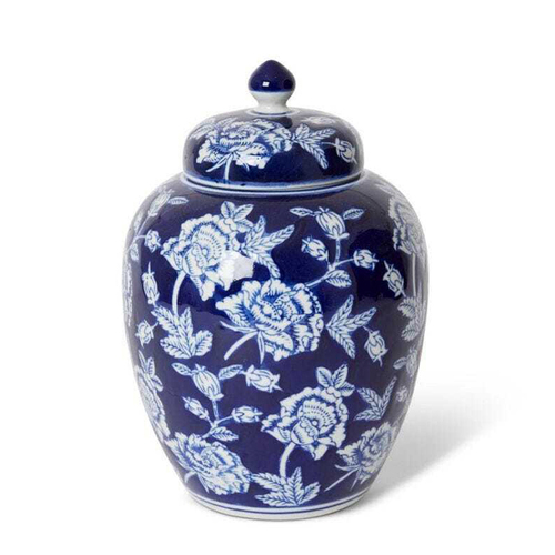 E Style Francis 27cm Porcelain Ginger Jar Decor - Blue/White