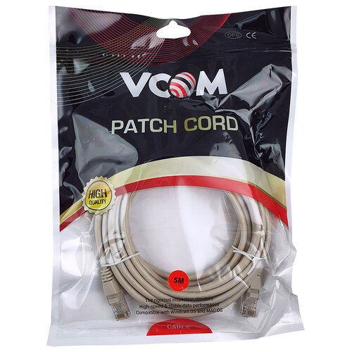 V-Com Utp Cat5E Ethernet Cable - Grey 5M