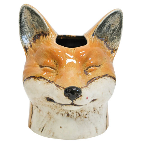 LVD Ceramic 17.5cm Planter Sly Fox Plant Container Home/Room Decor 