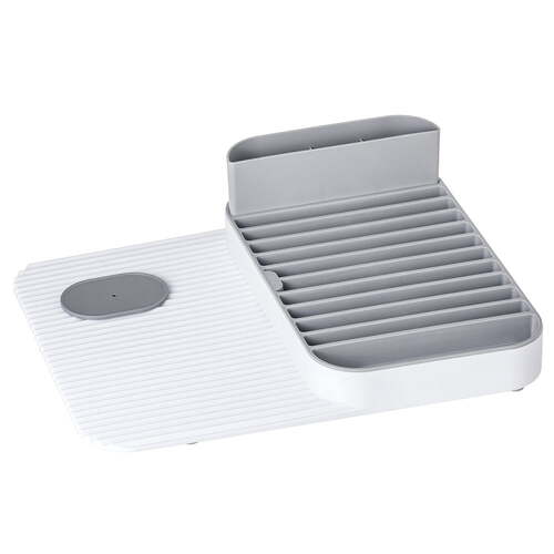 Vigar Rengo Dish & Cutlery Drainer Set - White/Grey