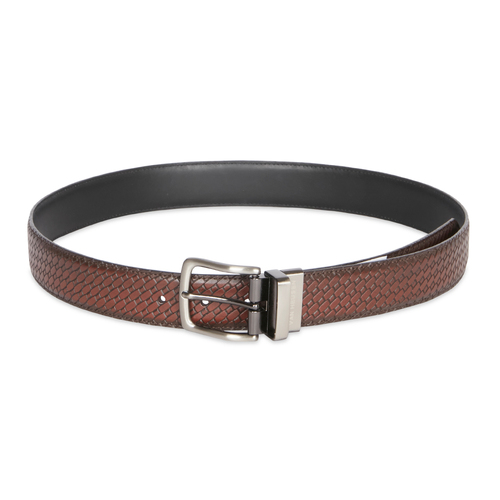 Van Heusen Men's 36" Basket Weave Belt Brown/Black