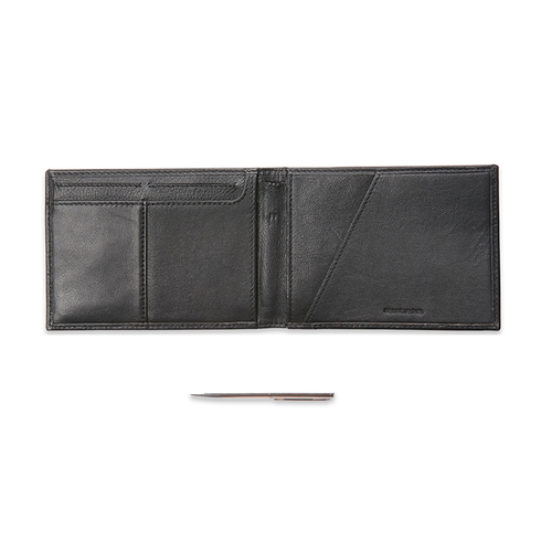 Van Heusen Men's Travel Wallet Passport w/Pen Black