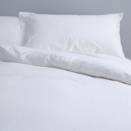 Canningvale Vintage Softwash Size Double Quilt Cover Set White