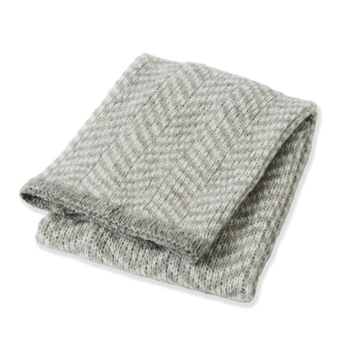 Nordic Kids Sienna 80x100cm Wool Blend Baby Blanket - Grey