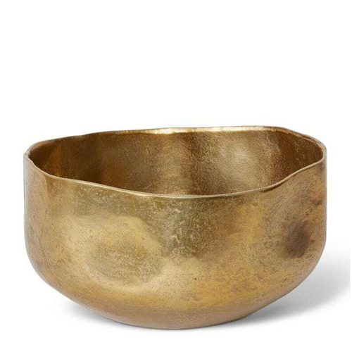 E Style Orenda 34cm Aluminium Plant Pot Round Decor - Gold