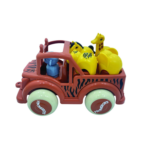 Viking Toys Reline Safari Jeep w/Guide/Animal Figure Kids/Children Toy 12m+