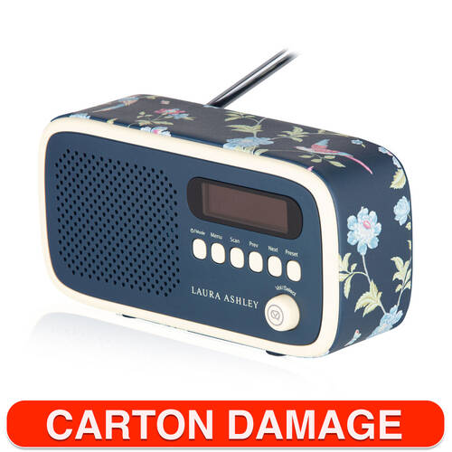 VQ Dexter DAB+ Digital FM Portable Radio Laura Ashley Elveden Navy