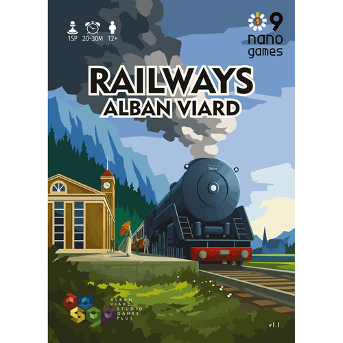 Capstone Games Railways Tabletop Board Railroad Game 12y+