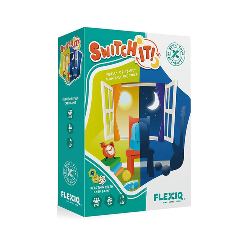 FlexiQ Switch It! Reaction Speed Card Game 2-8 Players 6y+