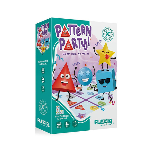 Flexiq Pattern Party Reaction Speed Card Game 2-4 Players Set 5y+