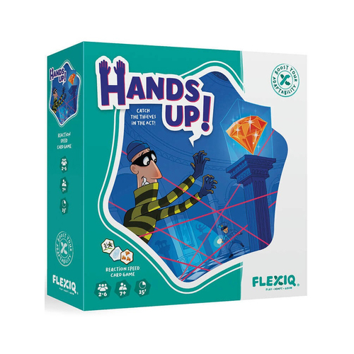 FlexiQ Hands Up! Playing Card Game 2-6 Players Set 7y+