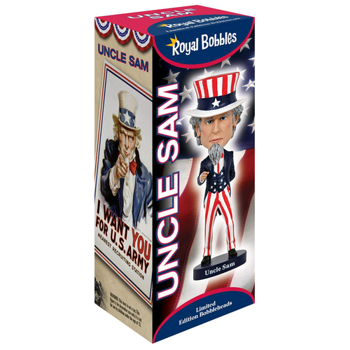 Royal Bobbles Bobblehead Uncle Sam 8'' Figurine Model