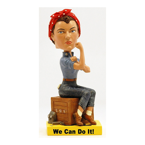 Royal Bobbles Bobblehead Rosie the Riveter Figurine Model