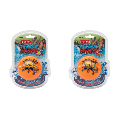 2PK Duncan Splash Attack Water Skipping Ball XL Assorted Toy 4y+