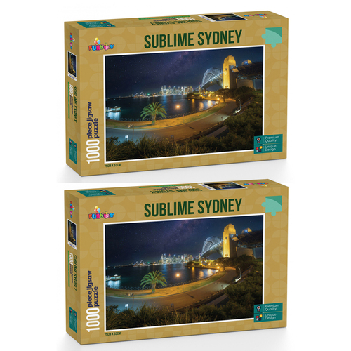 2x 1000pc Funbox Sublime Sydney Jigsaw Puzzle 72x52cm