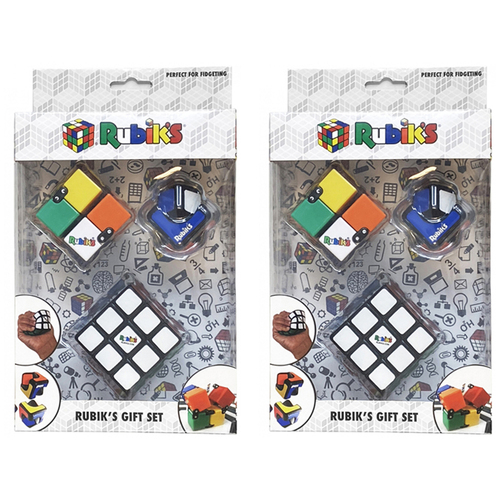 2PK Rubiks Gift Set Squishy Cube/Infinity/Spin Cublet Educational Toy