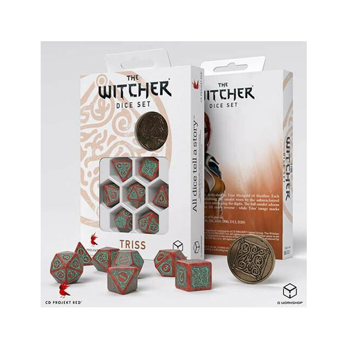 7pc Q-Workshop The Witcher Triss Merigold The Fear Dice Set