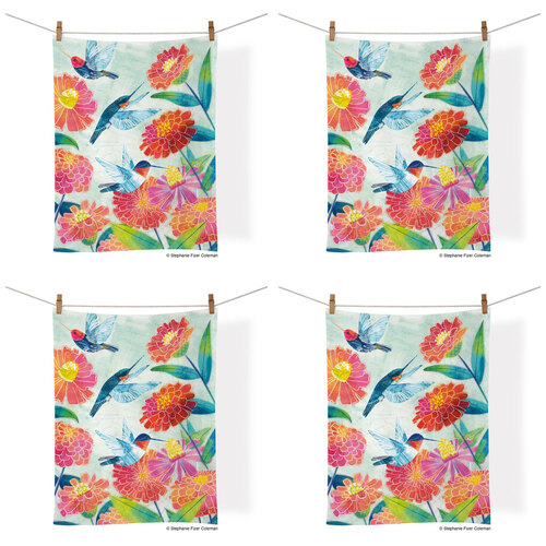 4PK WerkShoppe Cotton Kitchen Tea Towel 53.5x71cm - Hummers