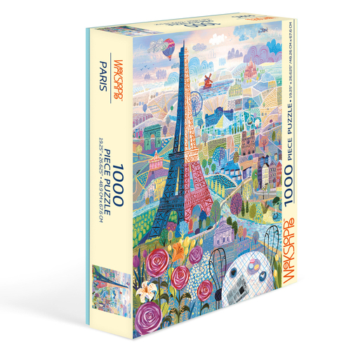 1000pc WerkShoppe 49x67.6cm Paris Jigsaw Puzzle w/ Inserts 13y+