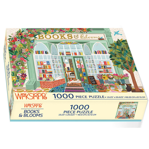 1000pc WerkShoppe 49x67.6cm Books & Blooms Jigsaw Puzzle/Inserts 13y+