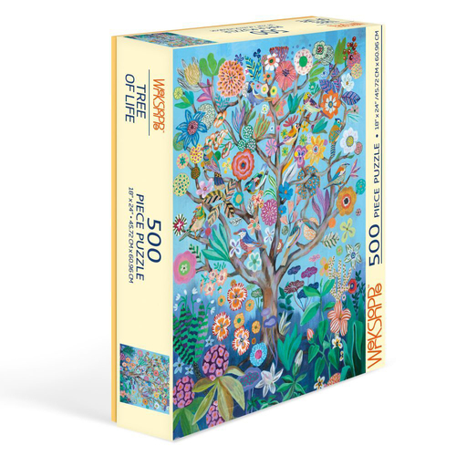 500pc WerkShoppe 45.7x61cm Tree of Life Jigsaw Puzzle w/ Inserts 13y+