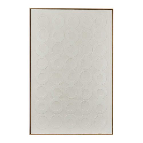 Belle Circles Wall Hanging Art 120x80cm Frame Rectangle - Natural