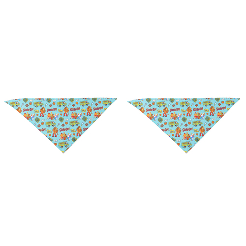 2PK The Stubby Club Scooby-Doo Themed Dog Bandana Small