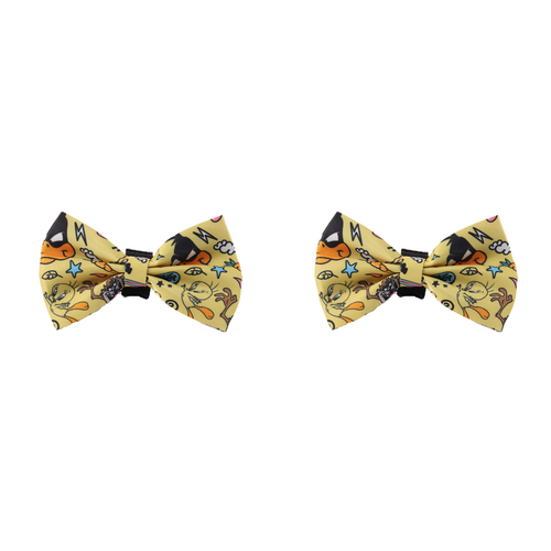 2PK The Stubby Club Looney Tunes Themed Dog Bowtie Novelty Pet Dressup