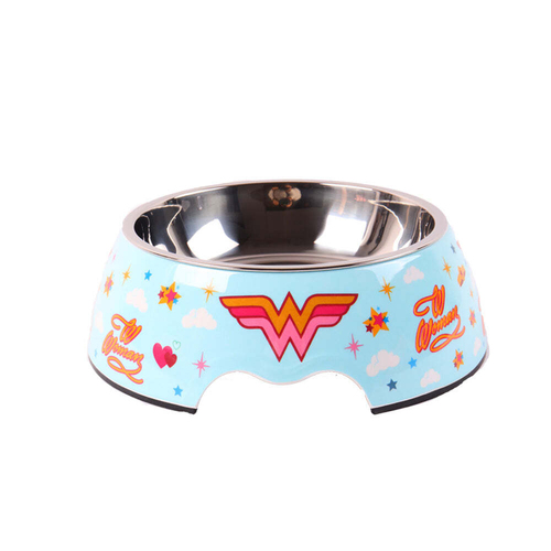 The Stubby Club Wonder Woman Themed Dog Pet Feeding/Drinking Bowl