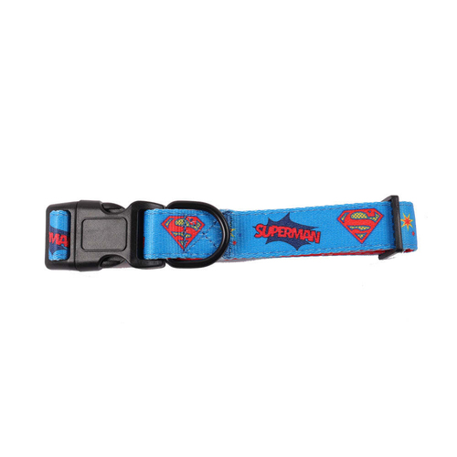 The Stubby Club Superman Themed Dog Pet Collar Large