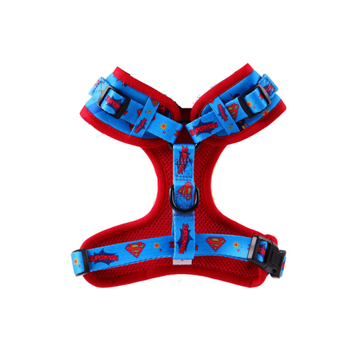 The Stubby Club Superman Themed Dog Harness Large