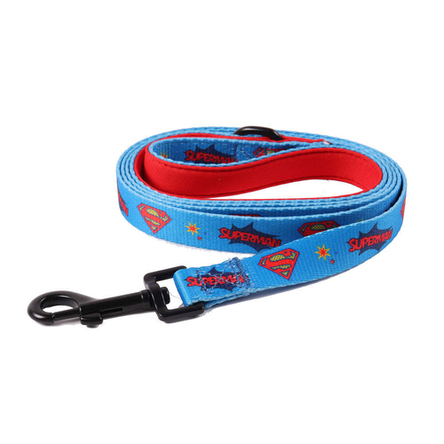 The Stubby Club Superman Themed Print Dog Pet Walking Lead 