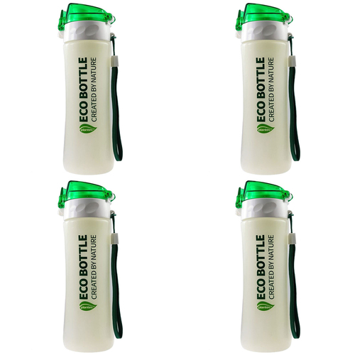 4PK Plantec 500ml Eco Bottle - Green/White