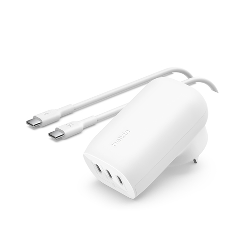 Belkin BoostCharg 3-Port USB-C Wall Charger with PPS 67W + USB-C Cable