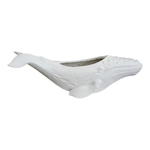 LVD Resin 59cm Whale Planter Decor Ornament Large - White