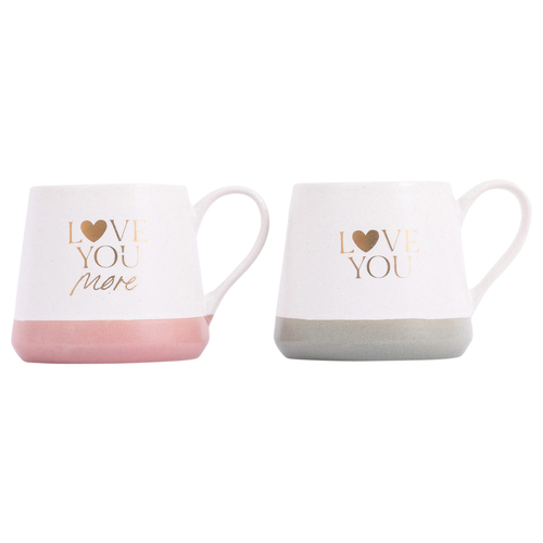 2pc Splosh Wedding Love You Ceramic Mug Set 440ml