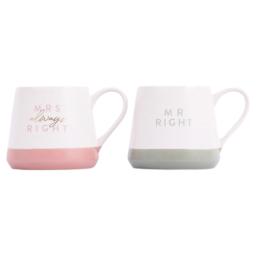 2pc Splosh Wedding Right Ceramic Mug/Cup Set 440ml