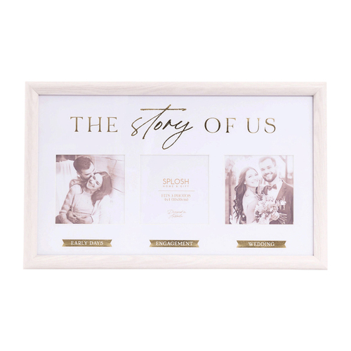 Splosh Wedding Story of Us Photo Frame 39.5x24.5cm