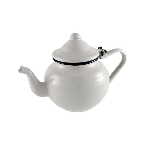 Urban Style Enamelware 700ml Teapot w/ Handle Large - White