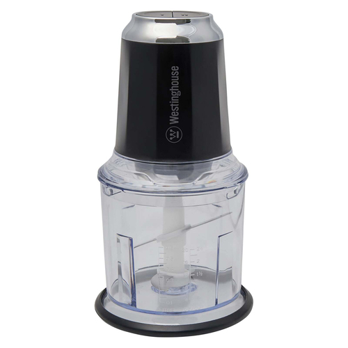 Westinghouse 600ml Food Chopper/Processor Black Stainless