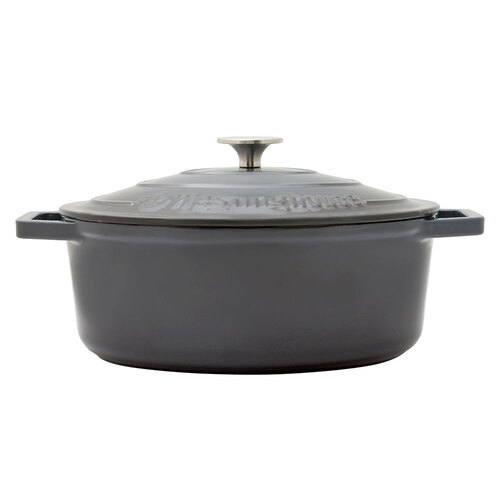 Westinghouse 5L 30cm Oval Cast Iron Pot Ombre Grey