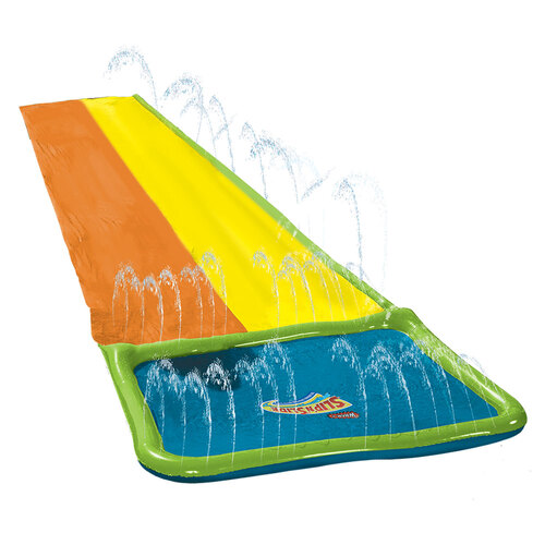 Wham-O 18ft Hydroplane Double Sliding Lane Large Water Slide Kids 5-12y