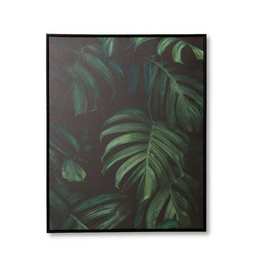 E Style 80x100cm Monstera Canvas Wall Art - Green