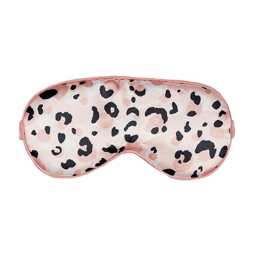 Splosh Wellness Blush Leopard Eye Mask/Silk Sleeping Eyeshade 16.5x7.5cm